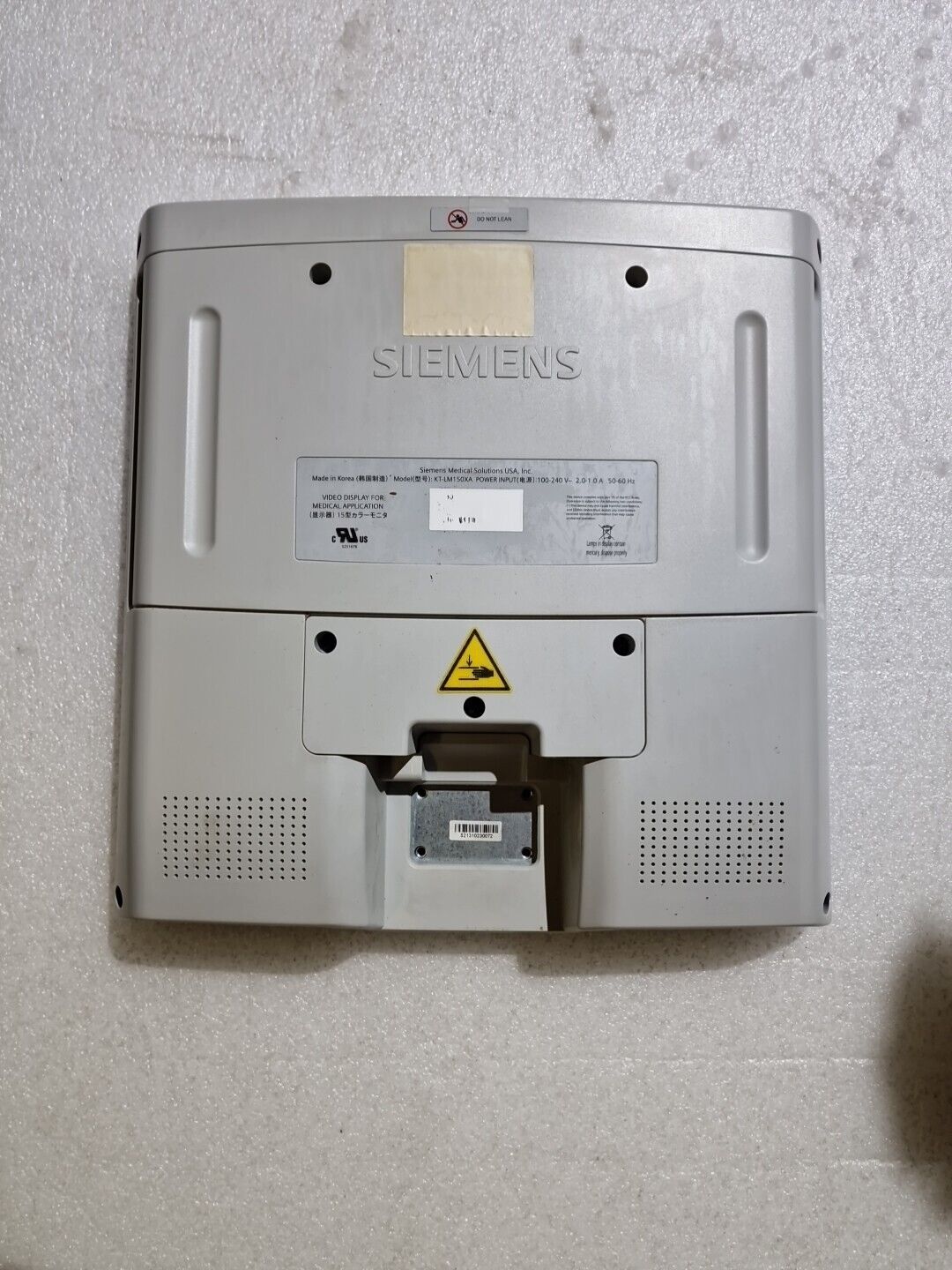 Siemens Acuson X150 Display Monitor X150, KT-LM150XA 10349351