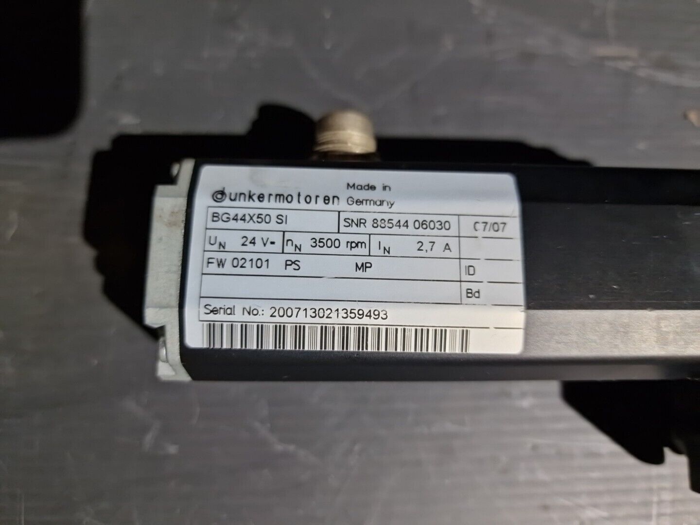 Dunkermotoren BG44X50SI SG62 24V DC Gleichstrom Motor mit Getriebe