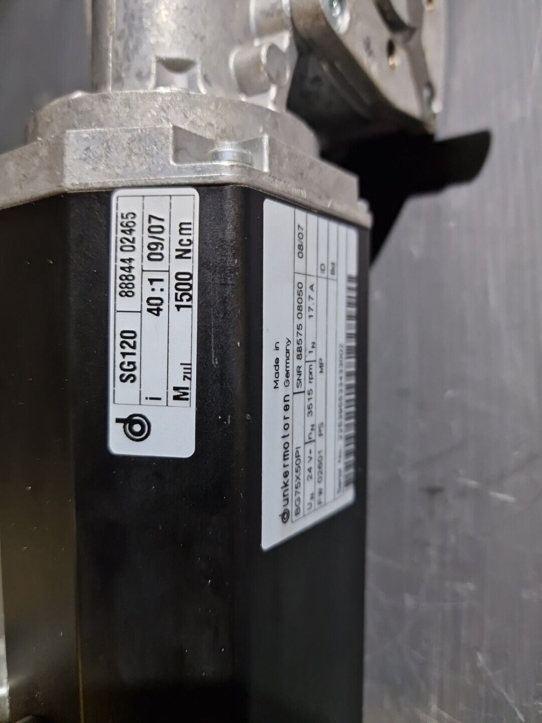 Dunkermotoren Typ: BG 75X50PI Inkl. Getriebe SG120