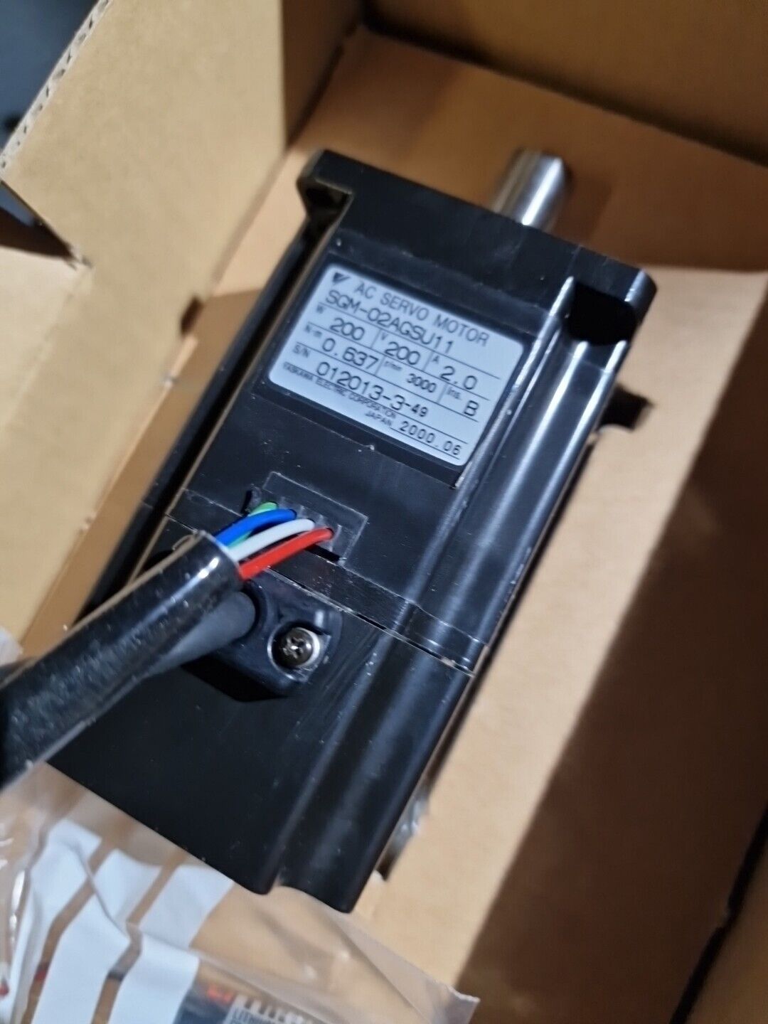 YASKAWA AC Servo Motor SGM-02AGSU32 Epson R13ZA00062500K