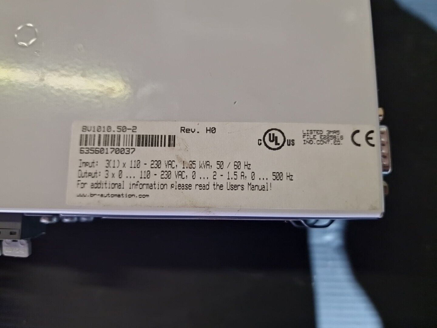 8V1010.50-2 B&R ACOPOS 1010 Rev.L0 with Modules AC 110 & AC 120