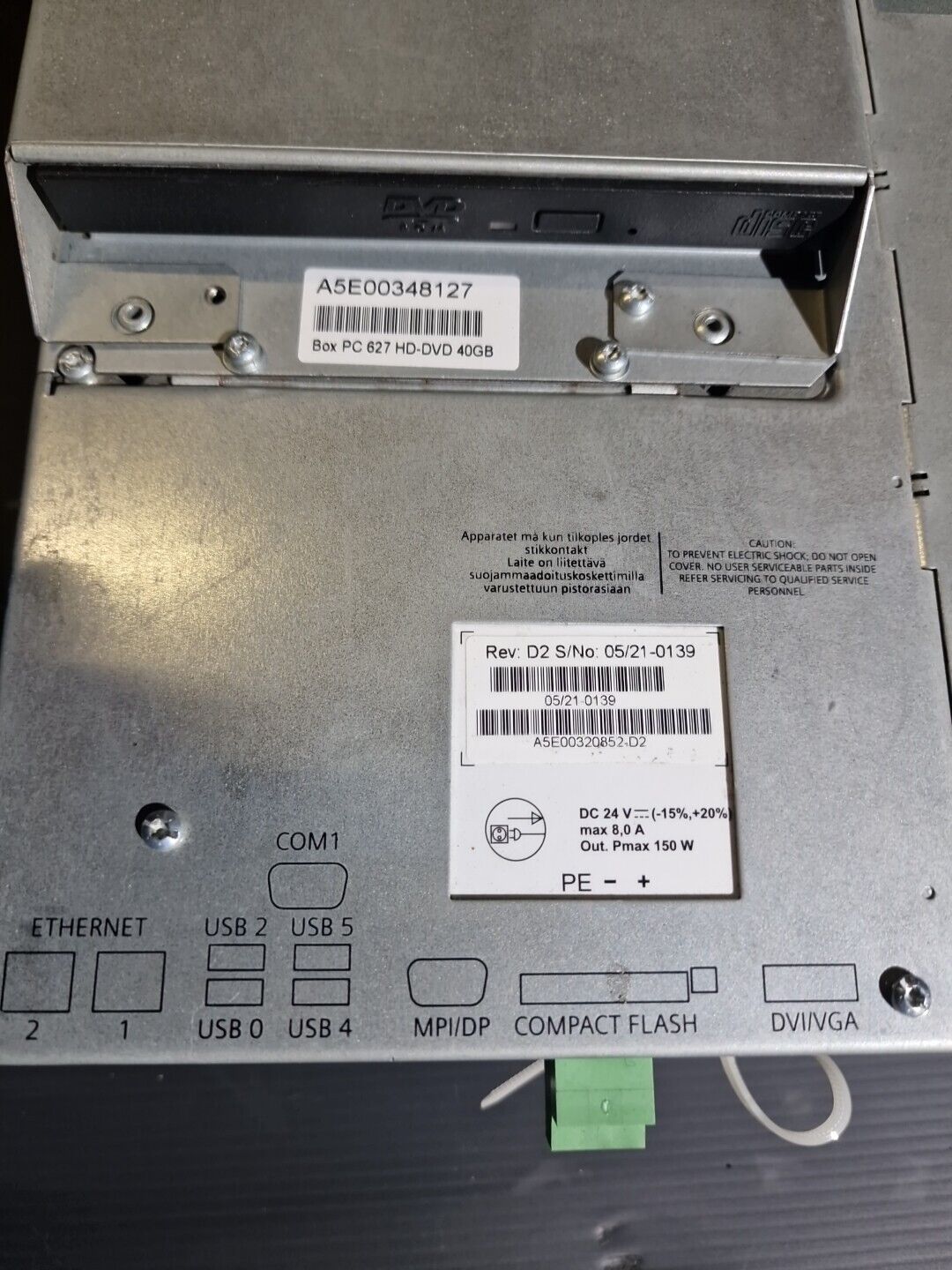 Siemens SIMATIC Panel PC 677 (DC) 15" Touch 6AV7802-0AB10-1AC0