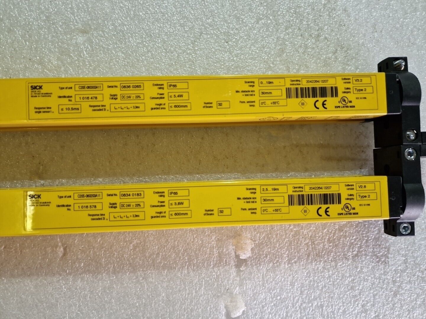 Sick C2000 C20S-060203A11 1016578 Lichtschranke C20E-060303A11 1016478