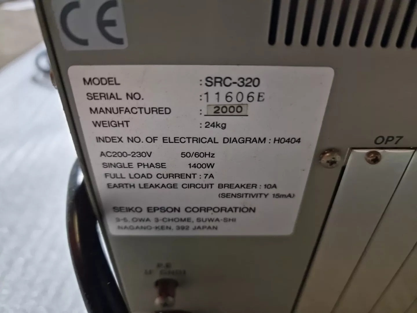 SEIKO / EPSON SRC-320 ABS Roboter Steuerung