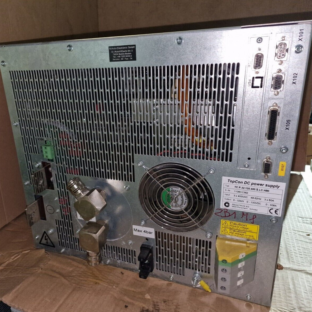 Regatron TopCon Gleichrichter TC.P.32.130.400.S.LC.HMI Netzteil 0-130V DC 32KW