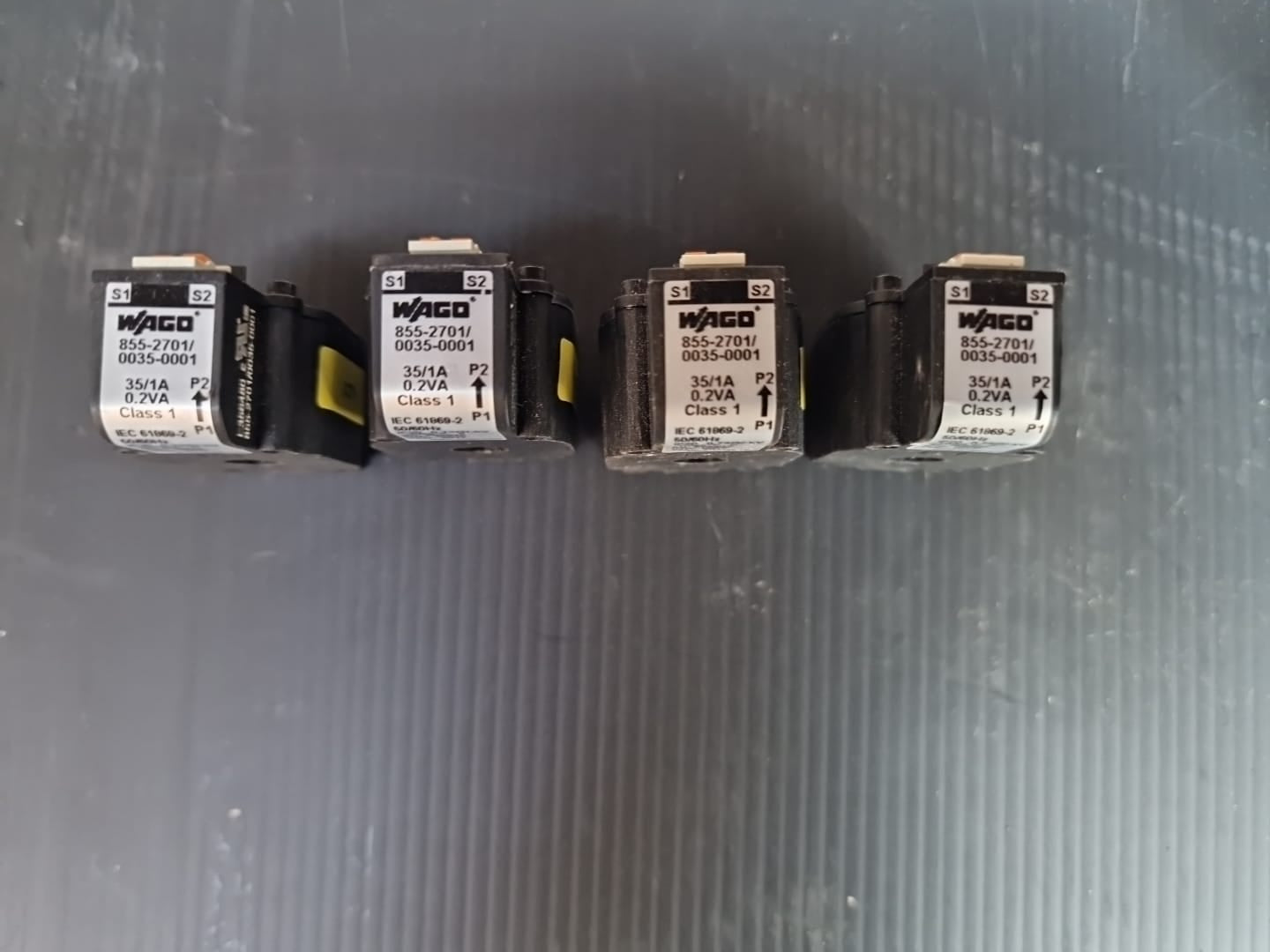 4x Wago 855-2701 0035-0001 Aufsteck-Stromwandler