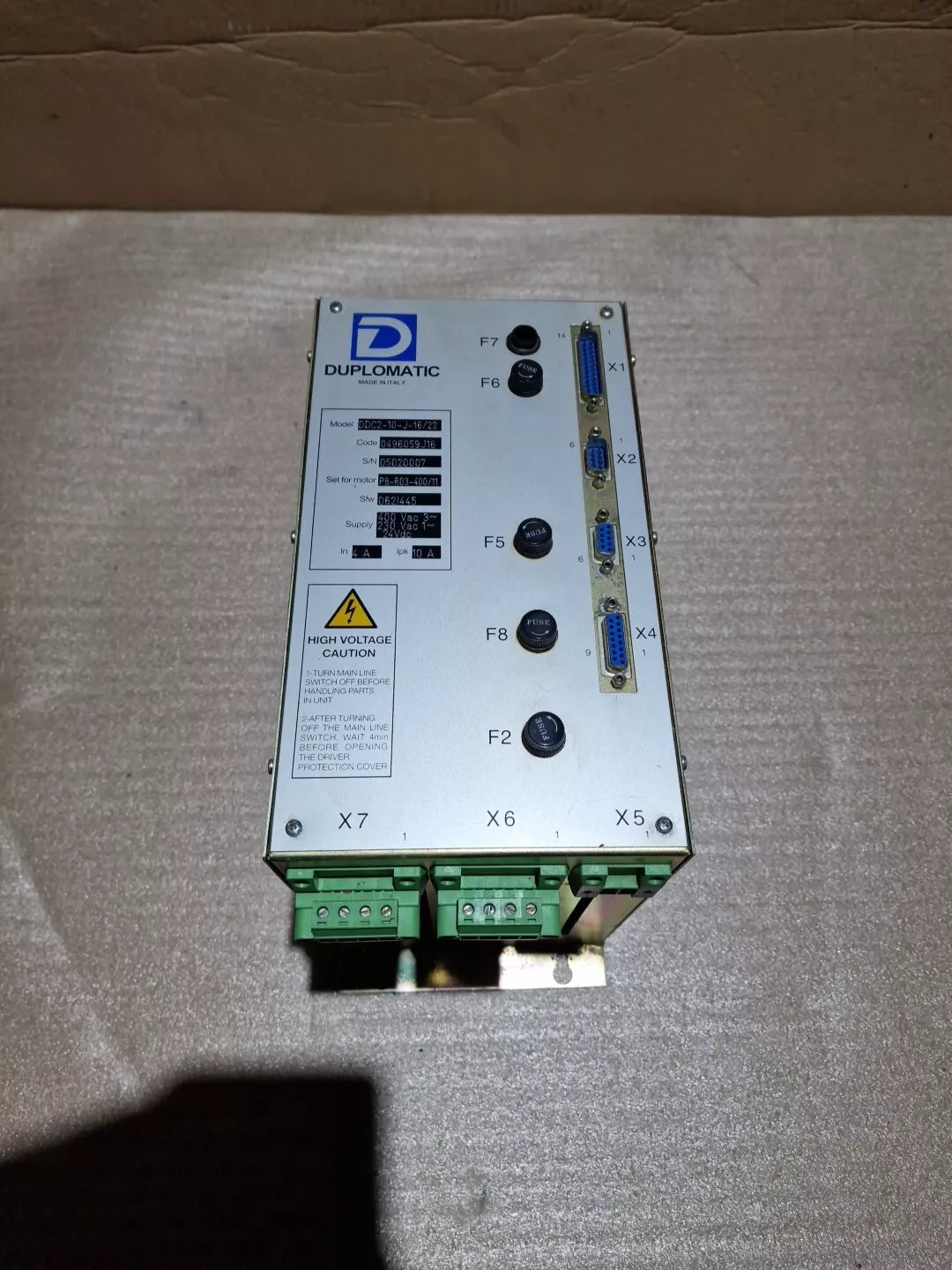 Duplomatic Elektrikmodul SERVOSTEUERUNG Motorcontroller DDC-10-J-16/22