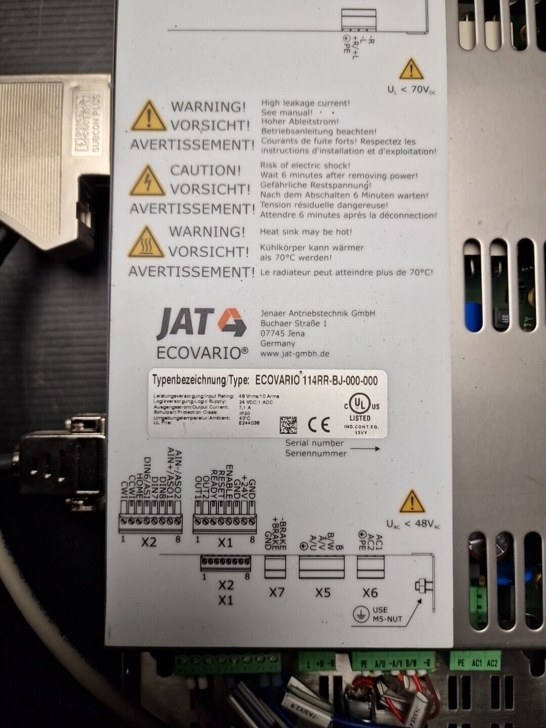 Ecovario 114RR-BJ-000-000 DLU4104172162861 servo drive