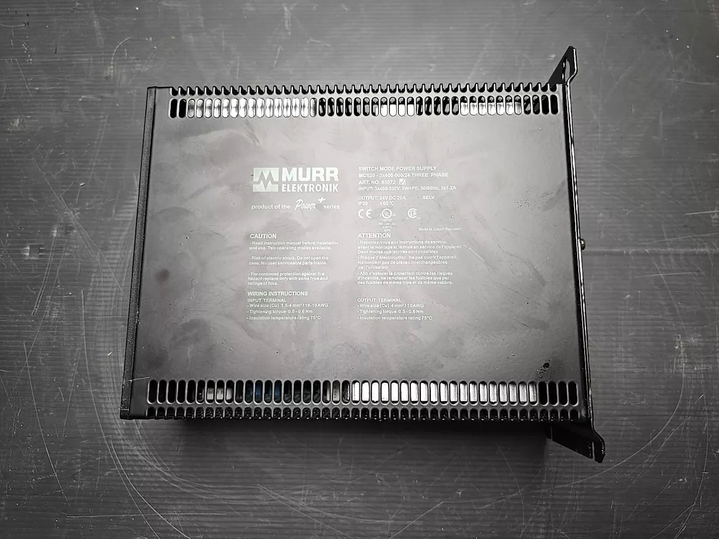Murr Trafo Schaltnetzteil MCS20 - 3x400-500/24 Drei PHASEN 85072