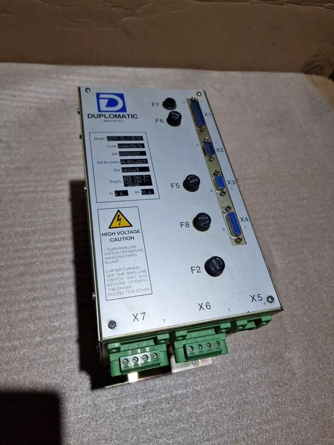 Duplomatic Elektrikmodul SERVOSTEUERUNG Motorcontroller DDC-10-J-16/22