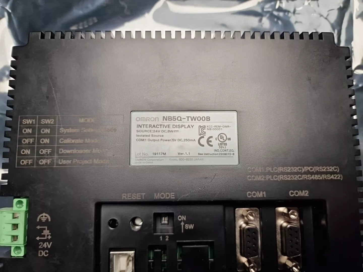OMRON Touchscreen NB5Q-TW00B