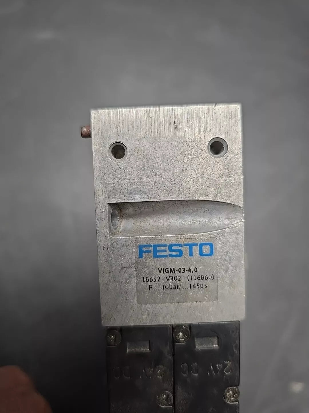 Festo VIGM-03-4,0 18652 Anschlussblock 10bar + 2x 159452 V202