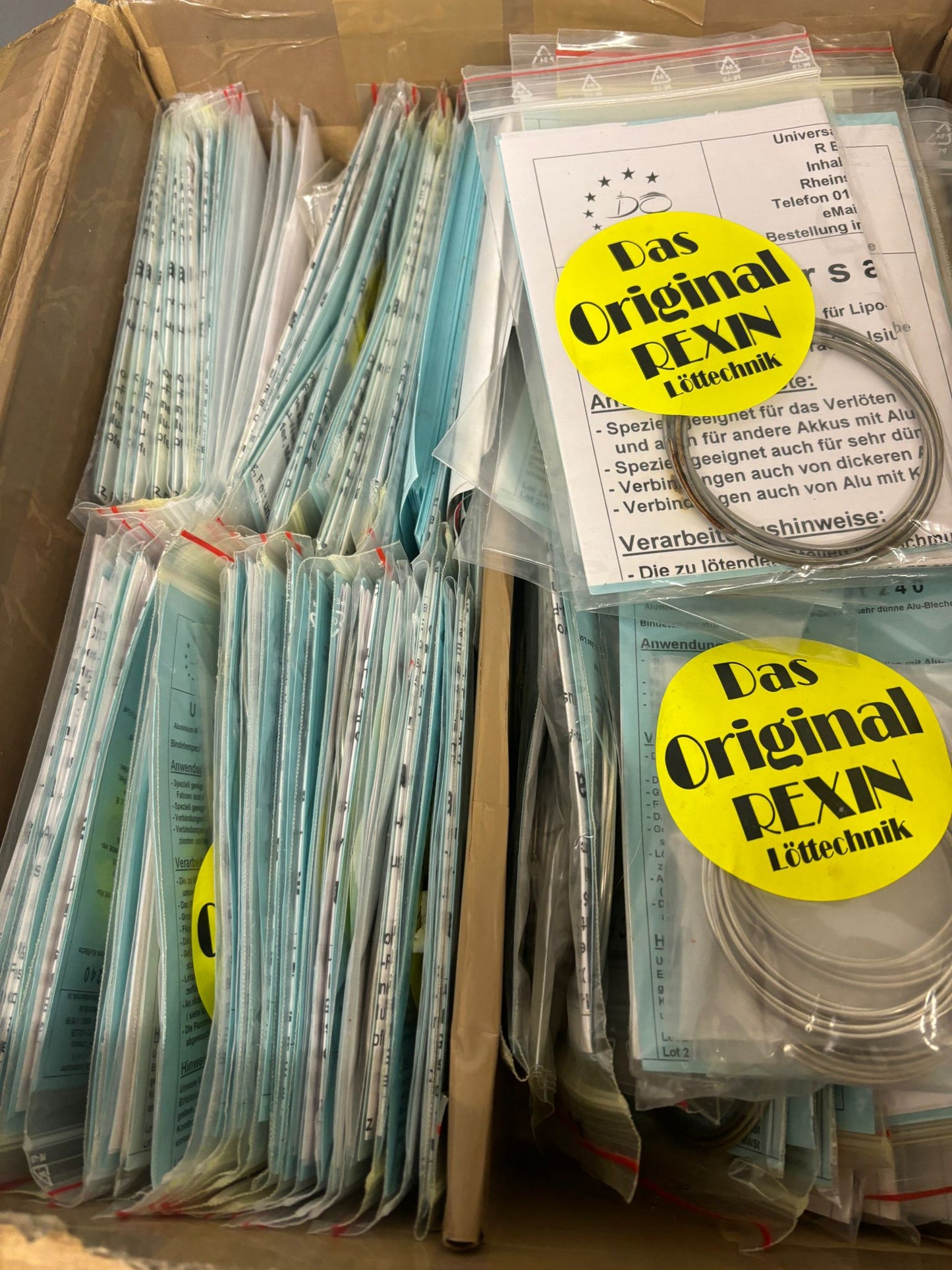 REXIN Löttechnik Restbestände Lot Lötzinn