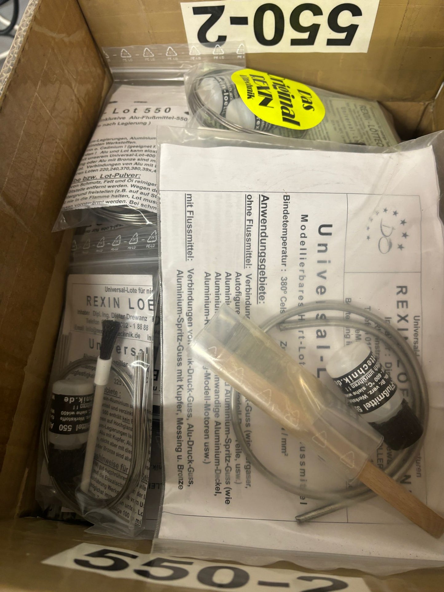 REXIN Löttechnik Restbestände Lot Lötzinn